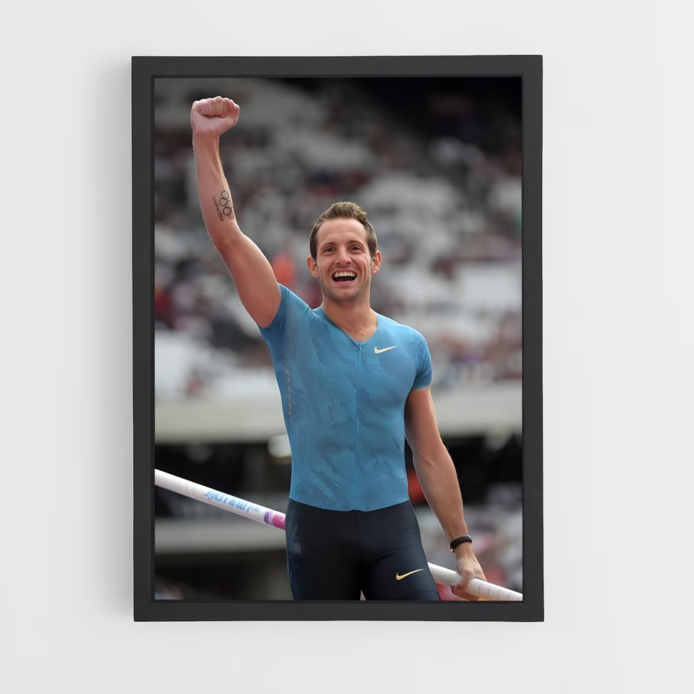 Poster Renaud de lavillenie – affiche Athlétisme (vue 2)
